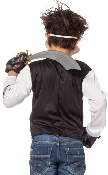 Zombie pirate costume with mask for kids 2