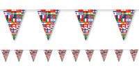 Cadena de banderines de papel fiesta campestre 3,5mx 30cm