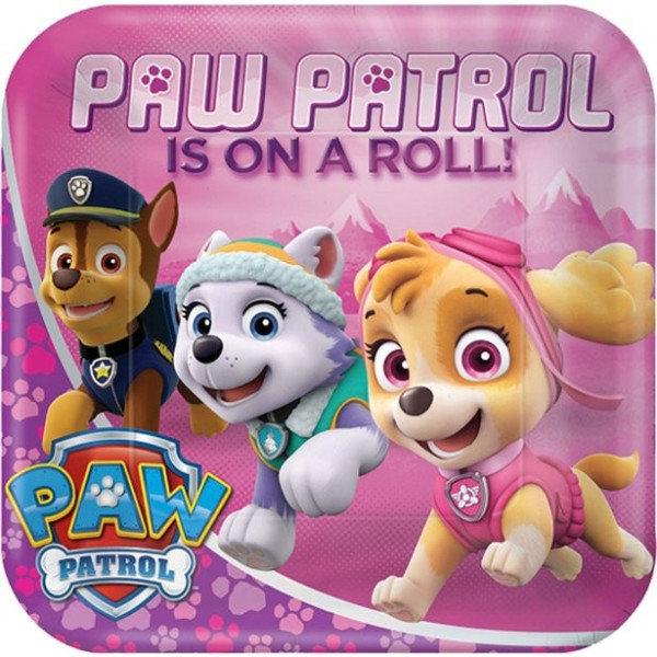 8 Paw Patrol festplader 23 cm