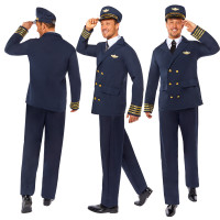 Preview: Airline Pilot Phil Costume for Men