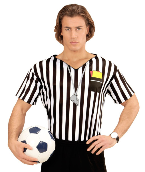 Striped referee shirt