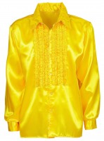 Aperçu: Chemise à volants jaune noble brillant