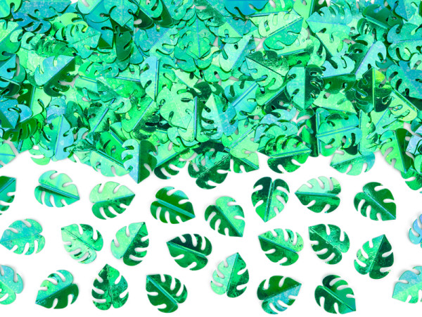 Green Monstera Leaves Confetti 15g