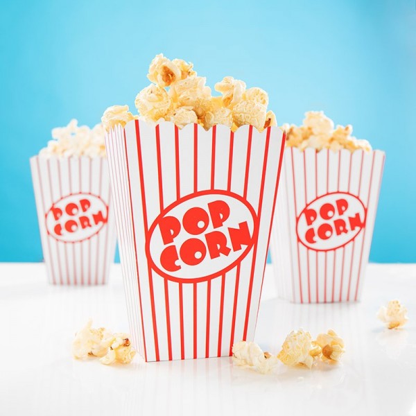 8 bioscoopavond popcorn snackboxen 13 x 9,5 cm