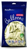 Vorschau: 20 Partystar metallic Ballons creme 23cm