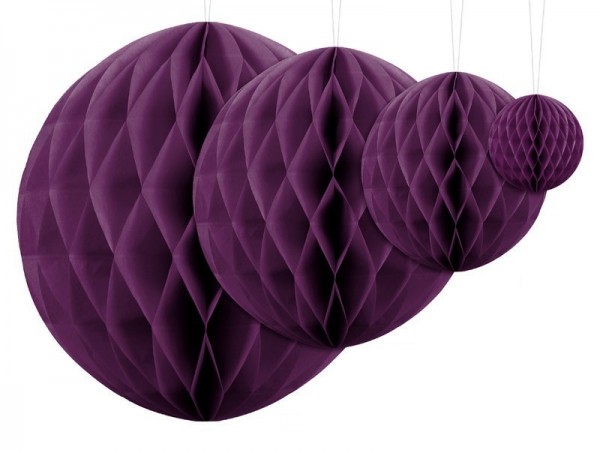 Honeycomb ball Lumina dark purple 20cm 2