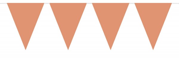 Guirnalda de banderines naranjas 10m