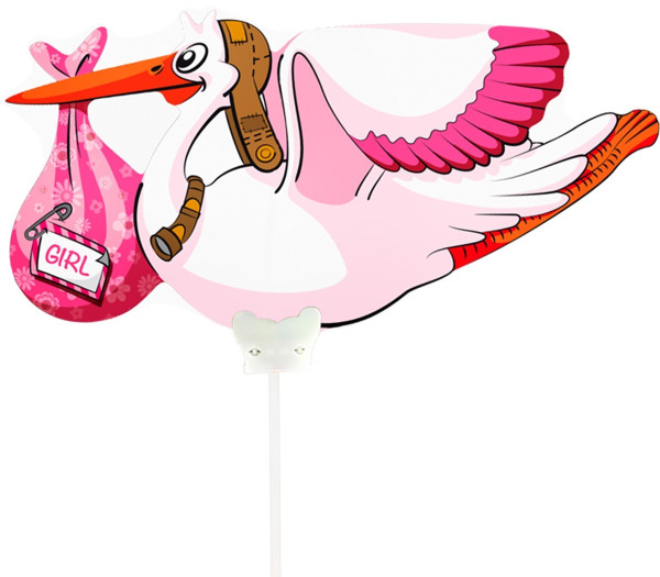 Foil balloon sweet stork girl