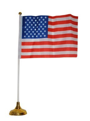 Table flag USA 33cm