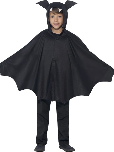 Mantellina da pipistrello con cappuccio per bambino
