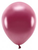 10 Eco metallic Ballons brombeere 26cm