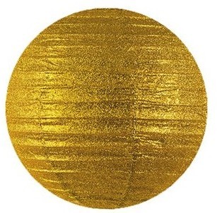 Farolillo glitter Lilly dorado 20cm
