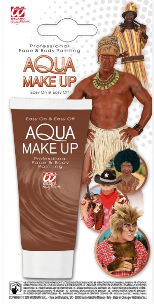 Bruine Aqua-make-up 30 ml