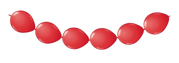 8er ballonslinger in rood 3m
