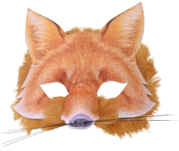Maska lisa z futrzanym wykończeniem