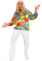 Vista previa: Camisa hippie florida para hombre