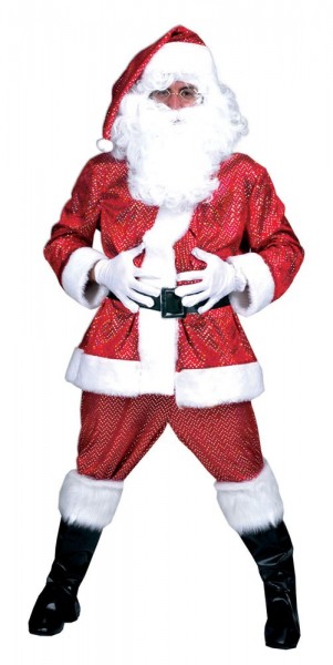Glamour Santa Claus herre kostume