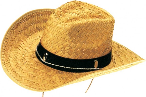 Sombrero de vaquero de paja Wild West