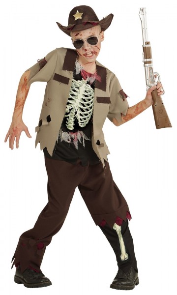Disfraz de sheriff descendiente zombi