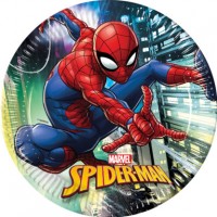 8 piatti Spiderman 23cm