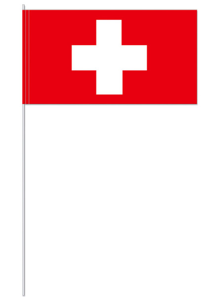 10 drapeaux en papier Suisse 39cm