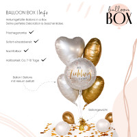 Vorschau: Heliumballon in der Box Taufe Liebling
