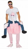 Oversigt: VIP flamingo piggyback-kostume