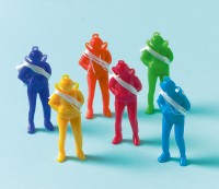 Fête d'anniversaire pour enfants Figurine de parachutiste colorée 12 pièces
