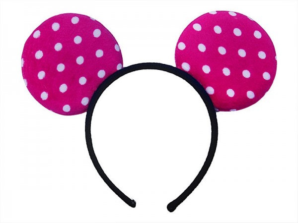pink headband cute mouse 9cm