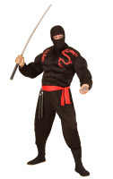 Vista previa: Máscara ninja para adulto negra