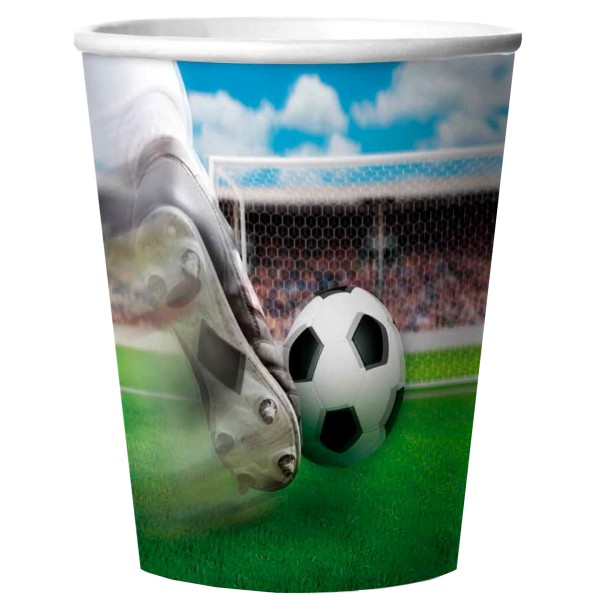 4 plastic cups with 3D effect