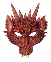 Aperçu: Masque de dragon de l'enfer rouge