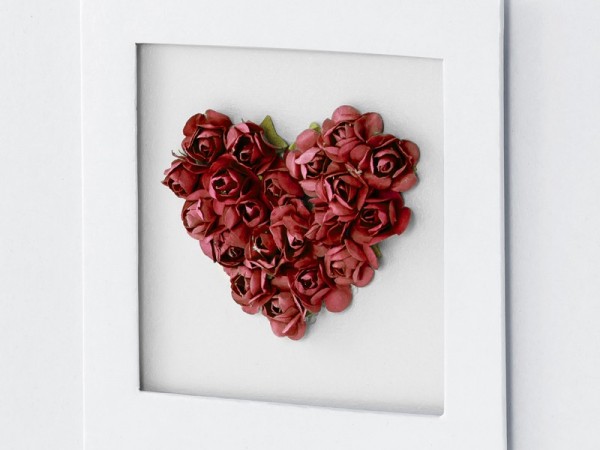 Guest book rose heart 20.5cm with 22 pages 2