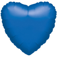 Ballon coeur bleu marine 43cm