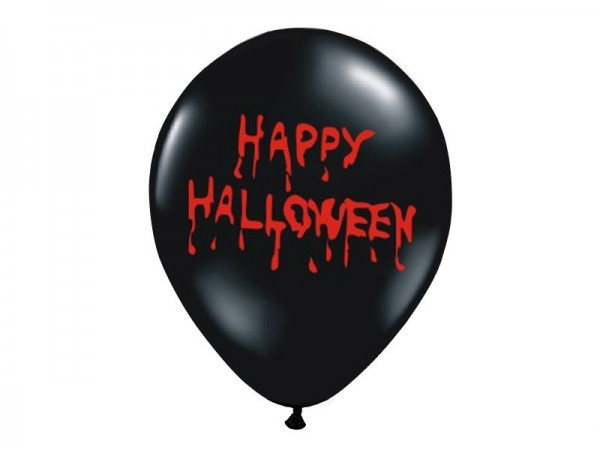 50 blutige Happy Halloween Luftballons 30cm