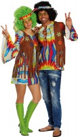 Preview: Rainbow Star hippie costume