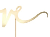 Vorschau: Tortendeko Love Gold 17cm