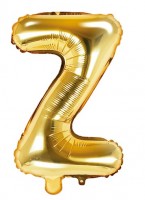 Preview: Foil balloon Z gold 35cm