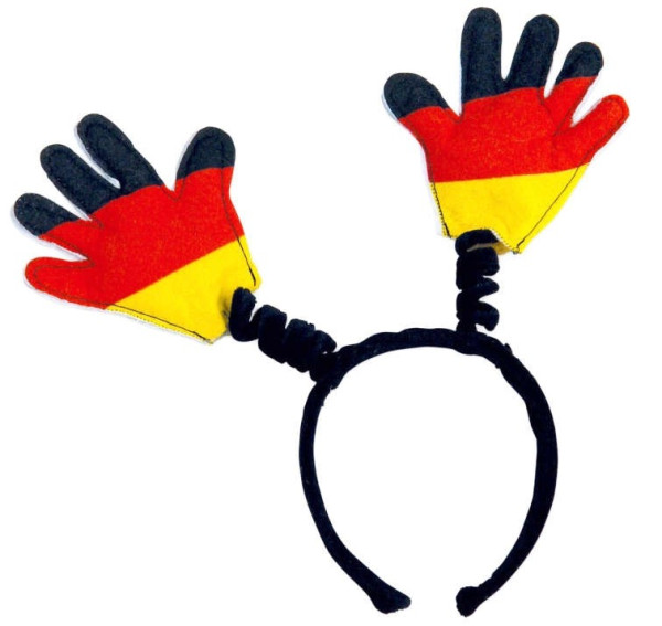 Tyskland fan hovedbøjle med Tyskland hænder