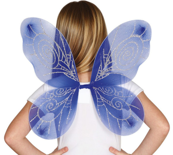 Schmetterlingsflügel in Blau 46cm x 37cm