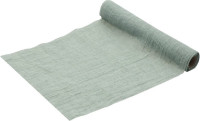 Preview: Chiffon table runner green-sage 3m