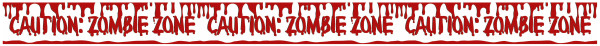 3 bandes autocollantes Zombie Town