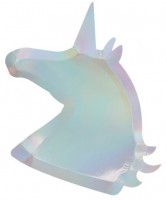 8 Shiny Unicorn Pappteller 30cm