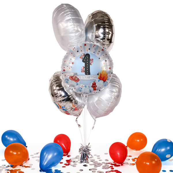 Heliumballon in der Box Happy Fire Engine - Eins