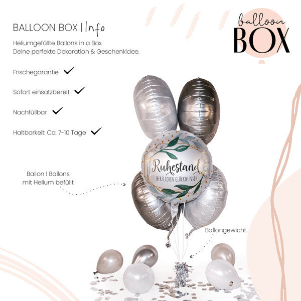Heliumballon in der Box Ruhestand 3