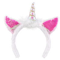 Preview: Holo unicorn headband for women