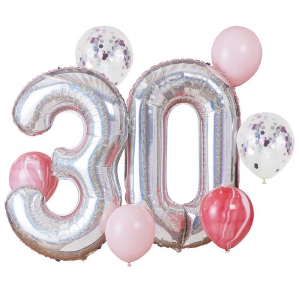 Starful 30 Birthday Folienballon 1,02m 2