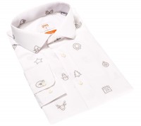 Vorschau: OppoSuits Hemd Christmas Icons für Herren