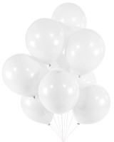 Widok: 30 balonów białych 25cm