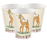 8 paper cups cute deer 256ml